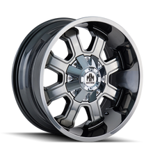 Cargar imagen en el visor de la galería, Mayhem 8103 Fierce 20x10 / 8x180 BP / -19mm Offset / 124.1mm Hub Chrome Wheel