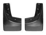 WeatherTech 14+ Chevrolet Silverado Faldillas guardabarros sin perforación - Negro