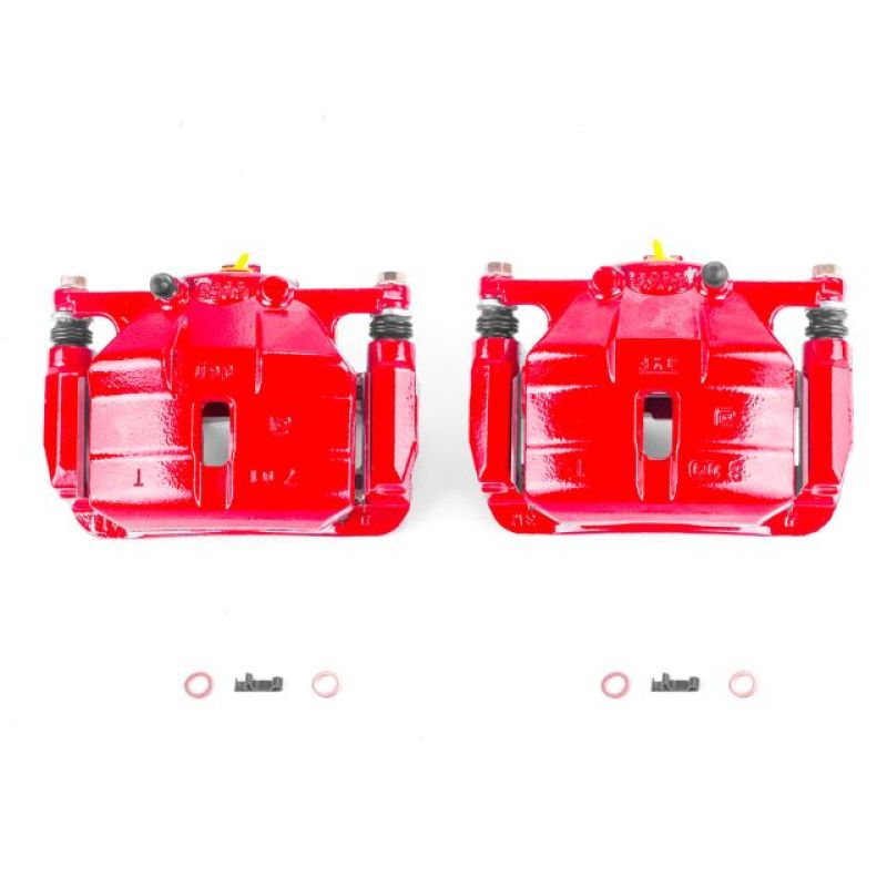 Power Stop 08-13 Nissan Rogue Front Red Calipers w/Brackets - Pair
