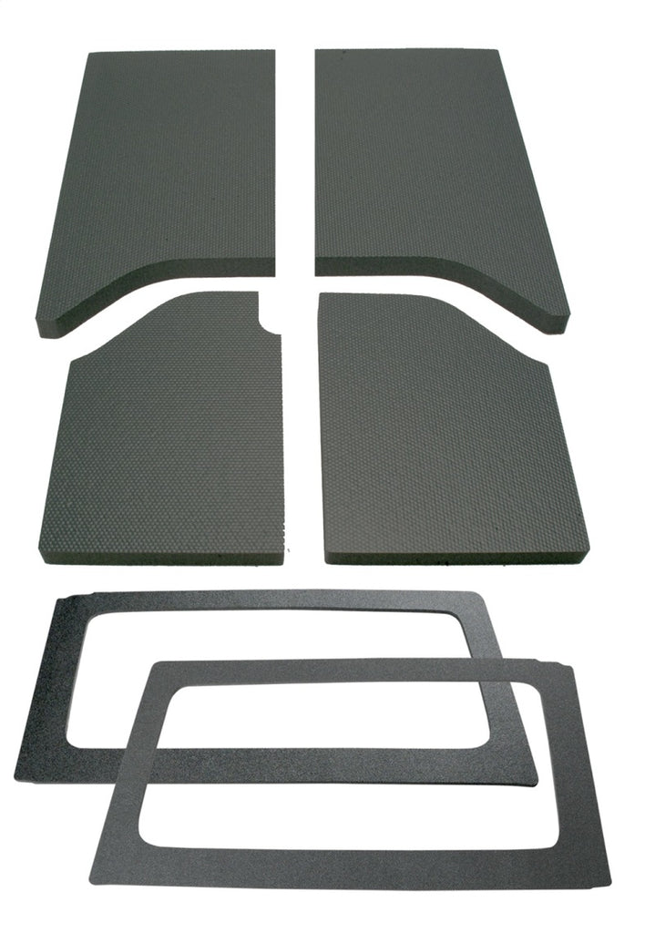 DEI 11-18 Jeep Wrangler JK Kit completo de tapete para techo de 2 puertas - 6 piezas - Gris