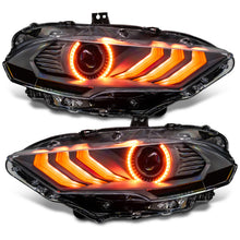 Load image into Gallery viewer, Oracle Lighting 18-23 Ford Mustang Dynamic ColorSHIFT LED Headlights - Black Series SEE WARRANTY