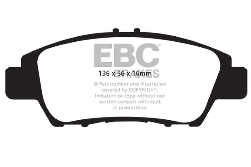 Pastillas de freno delanteras EBC 10-15 Honda CR-Z Yellowstuff