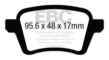 Cargar imagen en el visor de la galería, EBC 13+ Fiat 500L 1.4 Turbo Ultimax2 Rear Brake Pads