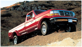 Bushwacker 92-96 Ford Bronco Extend-A-Fender estilo bengalas 2 piezas - negro