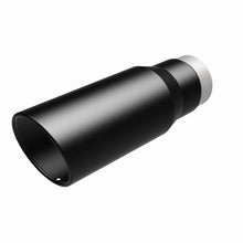 Cargar imagen en el visor de la galería, MagnaFlow Tip Stainless Black Coated Single Wall Round Single Outlet 5in Dia 3.5in Inlet 14.5in L