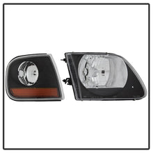 Cargar imagen en el visor de la galería, xTune 97-03 Ford F-150 4pc OEM Style Headlights w/Corner - Black (HD-JH-FF15097-L-SET-BK)