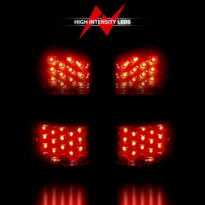 ANZO 2000-2006 Chevrolet Suburban luces traseras LED rojo/transparente