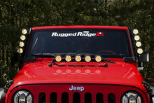 Cargar imagen en el visor de la galería, Rugged Ridge 07-18 Jeep Wrangler JK Elite Fast Track Windshield Light Bar Mount w/o Crossbar