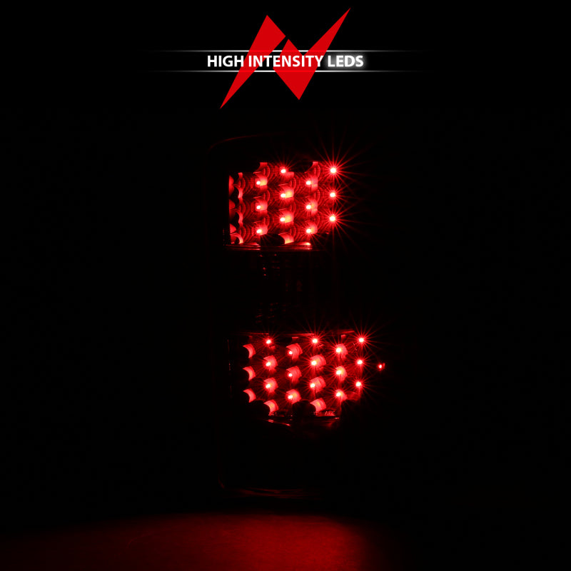 ANZO 2000-2006 Chevrolet Tahoe Luces traseras LED negro/transparente