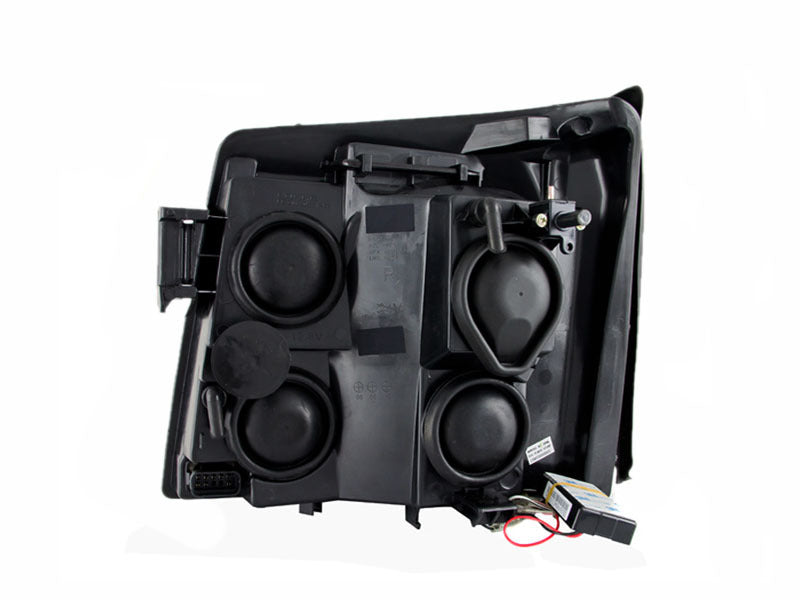 ANZO 2003-2006 Cadillac Escalade Faros delanteros proyectores con Halo Chrome (CCFL) (compatible con HID)