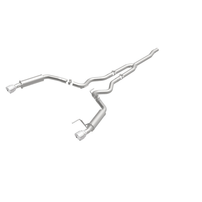 MagnaFlow Cat-Back 15-16 Ford Mustang 2.3L L4 Competition SS 3 pulgadas, parte trasera doble dividida, puntas negras de 4.5 pulgadas