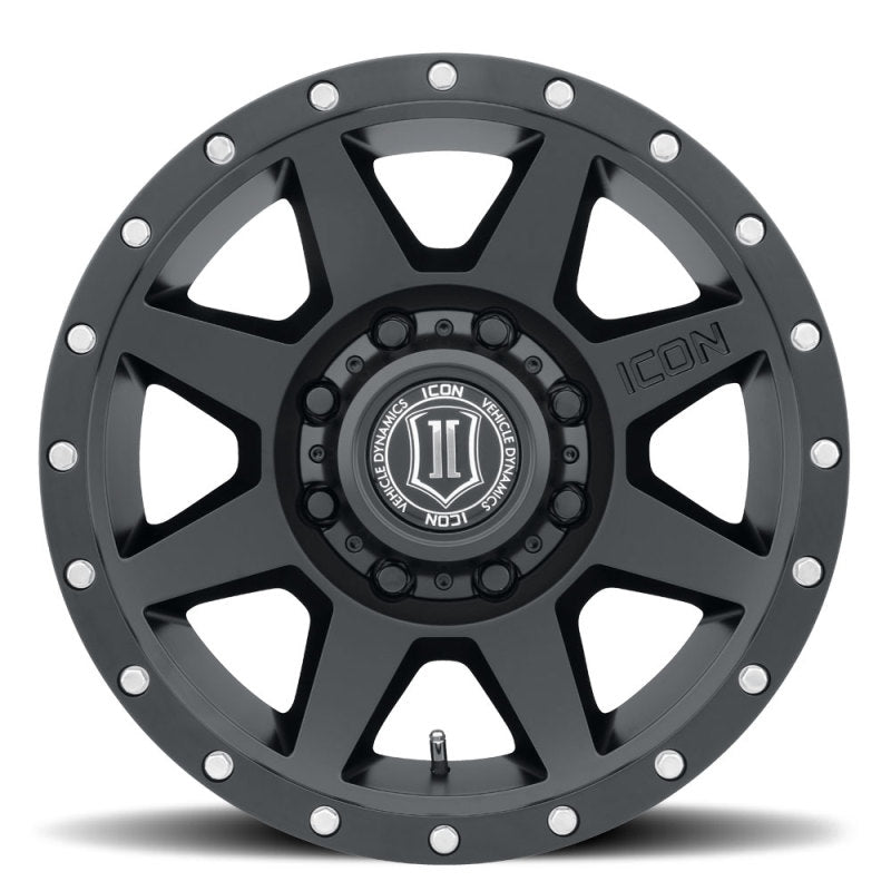 ICON Rebound HD 18x9 8x170 6mm Offset 5.25in BS 125mm Diámetro Rueda negra satinada