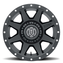 Cargar imagen en el visor de la galería, ICON Rebound HD 18x9 8x170 6mm Offset 5.25in BS 125mm Diámetro Rueda negra satinada