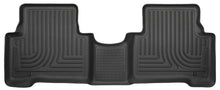 Cargar imagen en el visor de la galería, Husky Liners 13-15 Hyundai Sante Fe GLS/Limited WeatherBeater 2º asiento negro revestimientos de piso