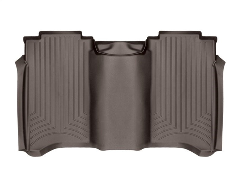 WeatherTech 2017+ Nissan Titan / Titan XD Rear FloorLiner - Cocoa (Crew Cab; Fits Both Vinyl/Carpet)