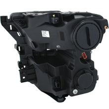 Cargar imagen en el visor de la galería, ANZO Faros delanteros proyectores para Ford F-150 2015-2016 con diseño estilo tablón, color negro y ámbar