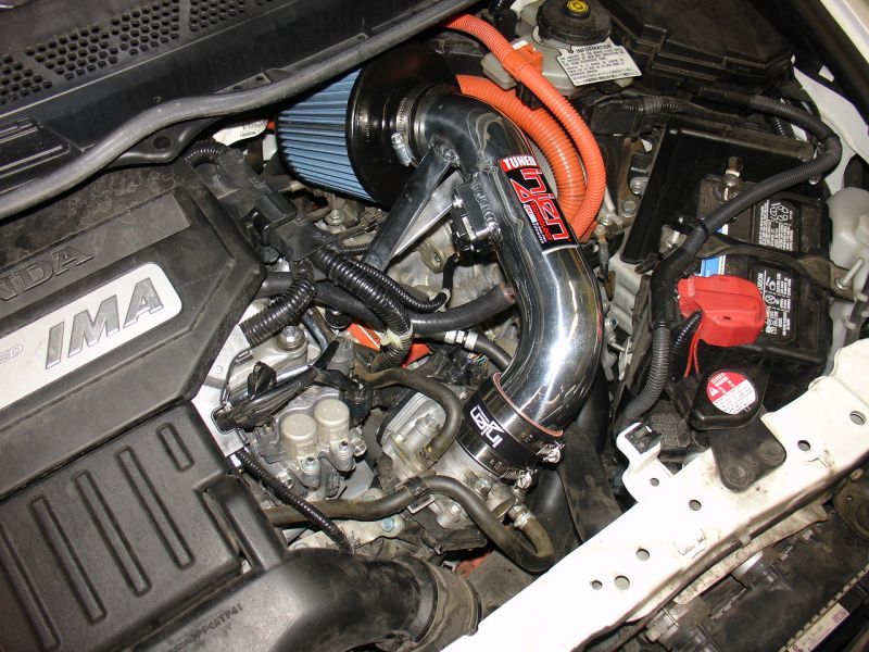 Injen 06-11 Honda Civic Hybrid 1.3L 4 cilindros Entrada de aire Dyno-Tuned negra con filtro de nanofibra Web