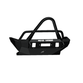 Road Armor 07-18 Jeep Wrangler JK Stealth parachoques delantero con protector Stinger ancho medio - Tex Blk