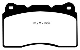 EBC 17-21 Honda Civic Type-R (FK8) Pastillas de freno delanteras Bluestuff