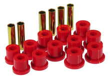 Cargar imagen en el visor de la galería, Prothane 81-87 GM Rear Spring &amp; Shackle Bushings (w/ 1 3/8in Bushings) - Red