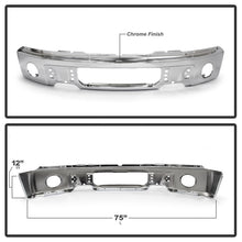 Cargar imagen en el visor de la galería, Spyder Ford F150 09-14 w/Fog Light Hole w/o Harley Model Front Bumper - Chrome (OEM 9L3Z17757B)