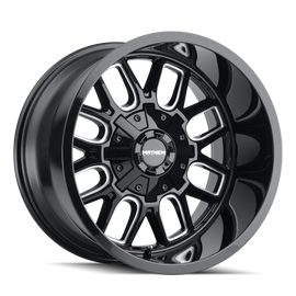 Mayhem 8107 Cogent 18x9 / 8x165.1 BP / 0mm Offset / 130.8mm Hub Black w/ Milled Spokes Wheel
