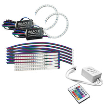 Load image into Gallery viewer, Oracle 18-21 Ford Mustang DRL Upgrade w/ Halo Kit - ColorSHIFT w/ Simple Controller SEE WARRANTY