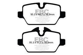 Pastillas de freno traseras EBC 10+ Mini Countryman 1.6 Cooper Redstuff