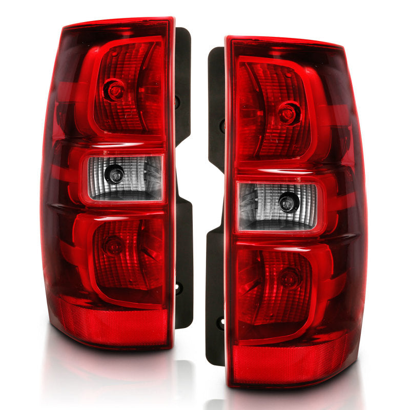 ANZO 2007-2014 Chevy Tahoe luz trasera roja/lente transparente (reemplazo OE)