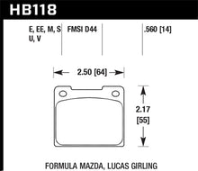 Cargar imagen en el visor de la galería, Pastillas de freno traseras Hawk 1979 Volvo 262 DTC-50 Race