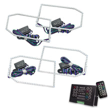 Cargar imagen en el visor de la galería, Oracle Chevy Silverado 14-15 Halo Kit Non-Projector Style - ColorSHIFT w/ 2.0 Cntrl SEE WARRANTY