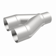 Cargar imagen en el visor de la galería, MagnaFlow Universal Trans Y-Pipe All SS 4inch (Dual) 3.5inch (Single) x 13inch (Overall)