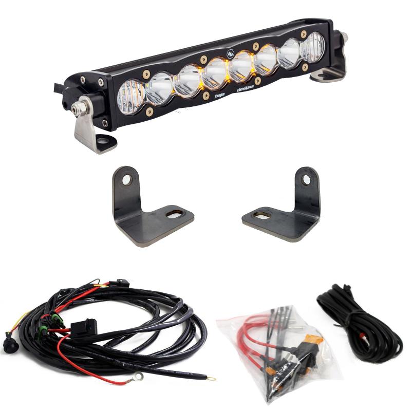 Baja Designs 16-18 Polaris RZR Turbo XP S8 Series Kit de barra de luces de 10 pulgadas
