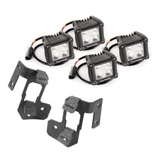 Cargar imagen en el visor de la galería, Rugged Ridge 07-18 Jeep Wrangler JK Textured Black Dual Cube A-Pillar Light Mount Kit
