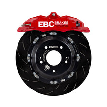 Cargar imagen en el visor de la galería, EBC Racing 13-19 Volkswagen Golf GTI rojo 6 pistones Apollo pinzas 355 mm rotores delantero grande kit de freno