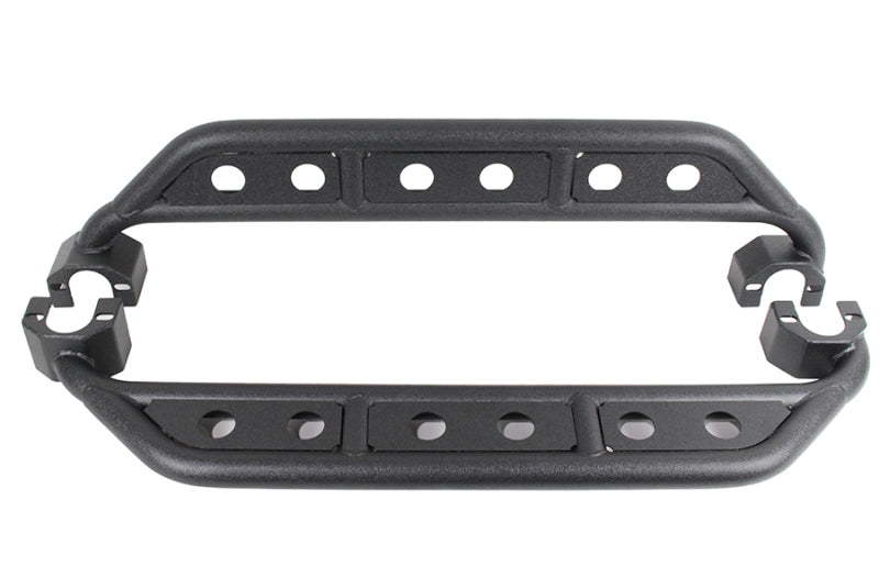Fishbone Offroad 07-18 Jeep Wrangler JK Escalones laterales de acero de 4 puertas - Pintura en polvo texturizada negra