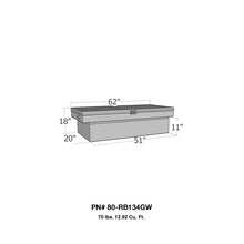 Cargar imagen en el visor de la galería, Westin/Brute Gull Wing Lid Mid Size / Down Size Long Bed Only - Aluminum