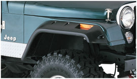 Bushwacker 59-83 Jeep CJ5 bengalas estilo recortado 2 piezas - negro