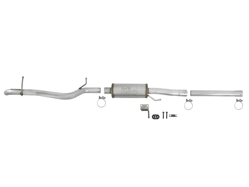 aFe Scorpion Escape Cat-Back de acero aluminizado de 2-1/2 pulgadas 07-18 Jeep Wrangler (JK) V6 3.6L/3.8L (2/4dr)