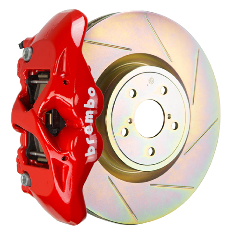 Brembo 15-21 WRX (VA) Delantero GT BBK 4 Pistones Fundido 326 x30 1 pieza Rotor Ranurado Tipo 1-Rojo