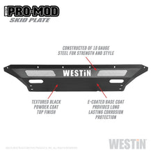Cargar imagen en el visor de la galería, Westin 2020 Chevy Silverado 2500/3500 Pro-Mod Skid Plate - Textured Black