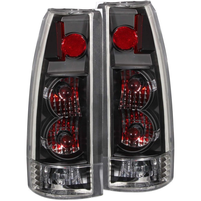 ANZO 1999-2000 Cadillac Escalade luces traseras negras - Nueva generación