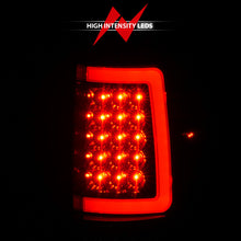 Cargar imagen en el visor de la galería, ANZO 2004-2006 Ford F-150 luces traseras LED con barra de luz, carcasa negra, lente ahumada