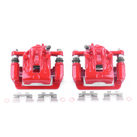 Power Stop 05-09 Hyundai Tucson Rear Red Calipers w/Brackets - Pair