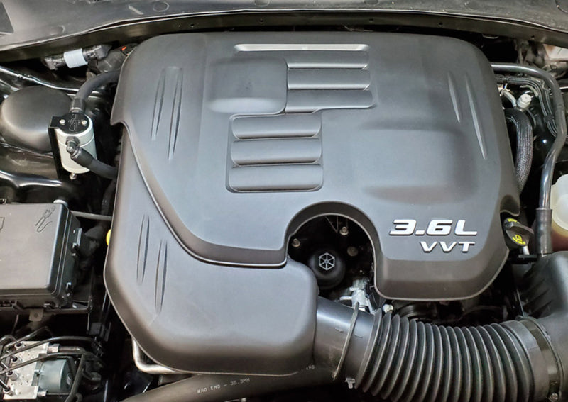 J&L 11-23 3.6L V6 Dodge Charger/Challenger/Chrysler 300C Oil Separator 3.0 - Clear Anodized