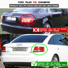 Cargar imagen en el visor de la galería, Spyder Audi A6 05-08 4Dr Sedan Only Light Bar LED Tail Lights Smke ALT-YD-AA605V2-LBLED-SM