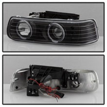 Cargar imagen en el visor de la galería, xTune Chevy Silverado 1500/2500 99-02 Bumper Projector Headlights - LED - Black PRO-JH-CSIL99-SET-BK