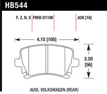 Cargar imagen en el visor de la galería, Pastillas de Freno Traseras Hawk Audi A3 / A4 / A6 Quattro HPS