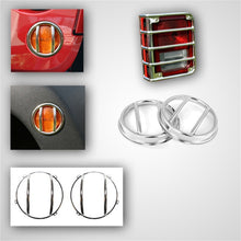 Cargar imagen en el visor de la galería, Rugged Ridge 10-Pc Euro Guard Light Kit SS 07-18 Jeep Wrangler