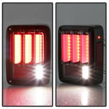 Cargar imagen en el visor de la galería, Spyder 07-16 Jeep Wrangler Version 2 Light Bar LED Tail Lights - Black (ALT-YD-JWA07V2-LBLED-BK)